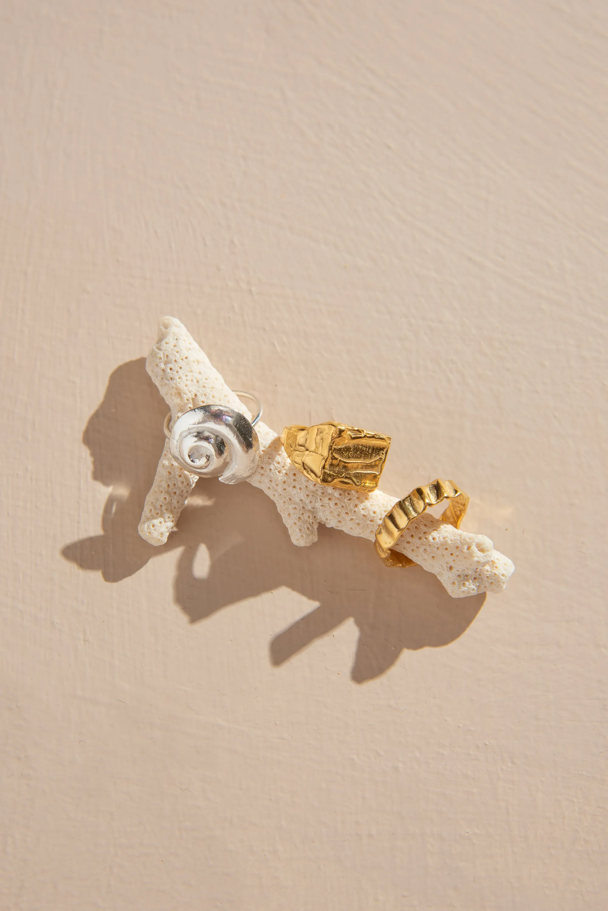 The Scallop Imprint Ring - Gold Vermeil