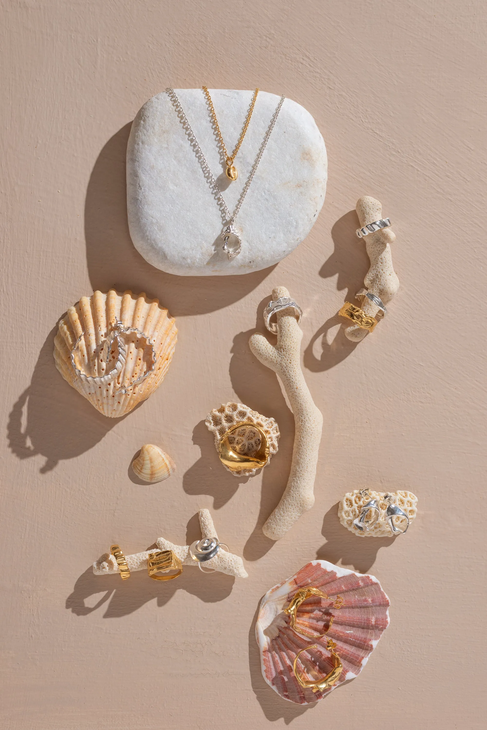 The Scallop Imprint Ring - Gold Vermeil