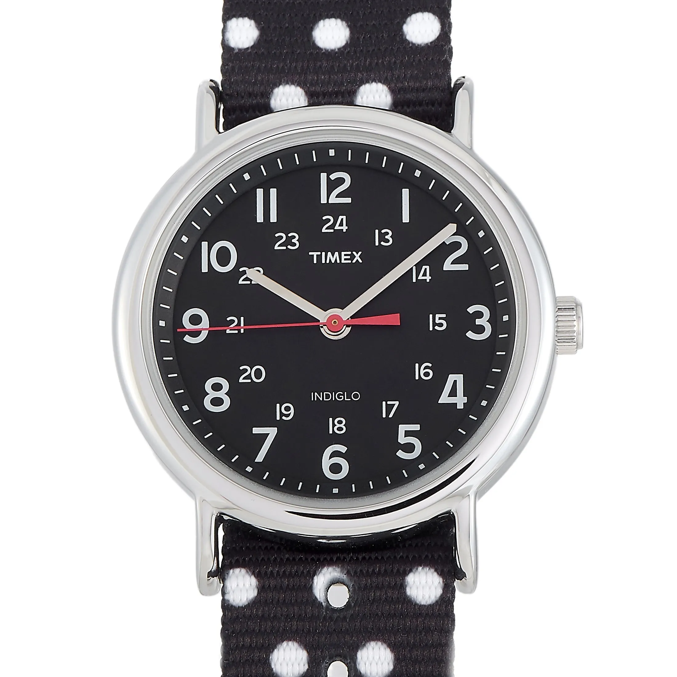 Timex Weekender Black Polka Dot Watch TW2R63000