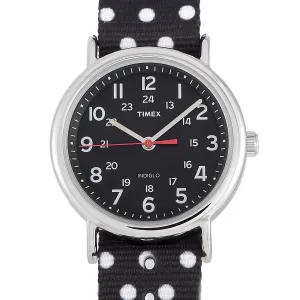 Timex Weekender Black Polka Dot Watch TW2R63000