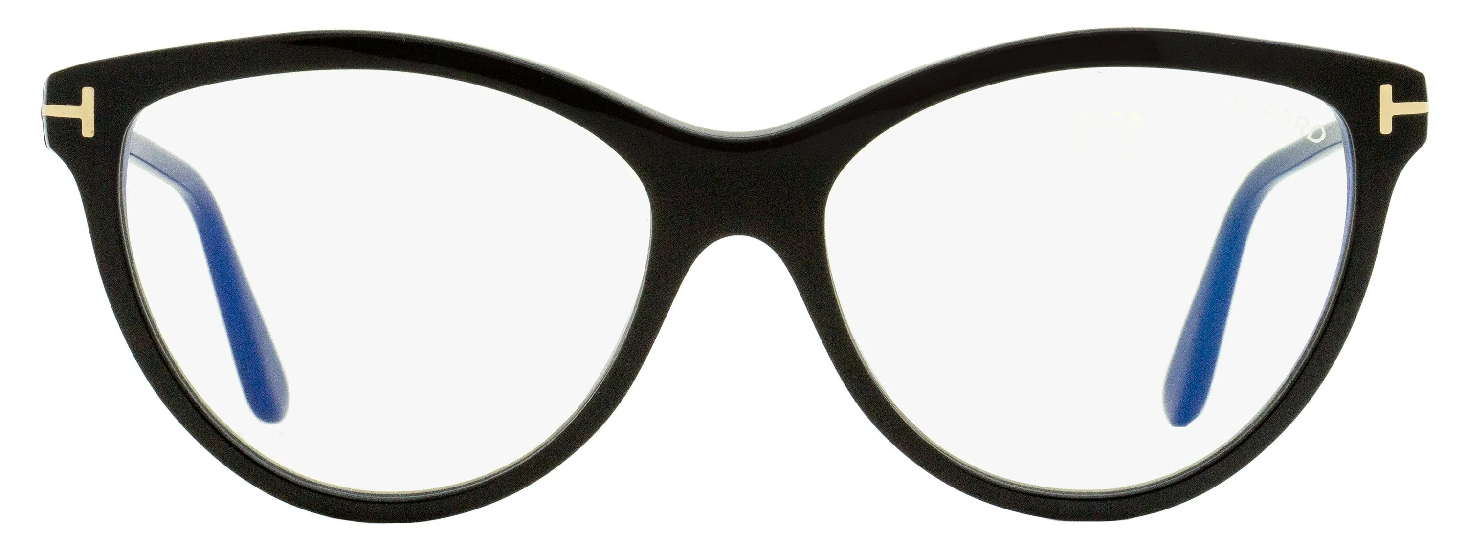 Tom Ford Women's Magnetic Clip-on Eyeglasses TF5772B 001 Black 55mm