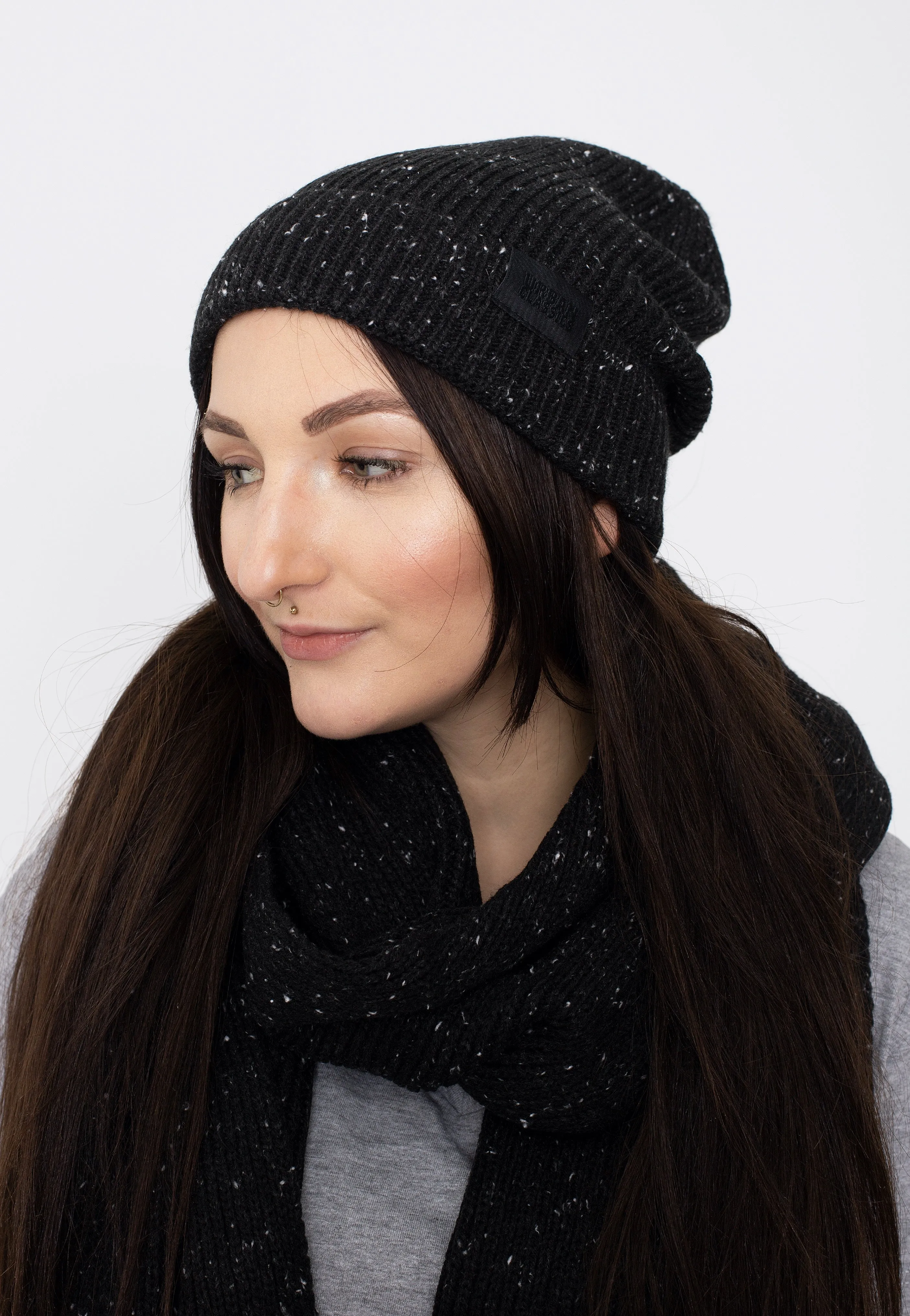 Urban Classics - Nap Yarn Charcoal/White - Knit Set