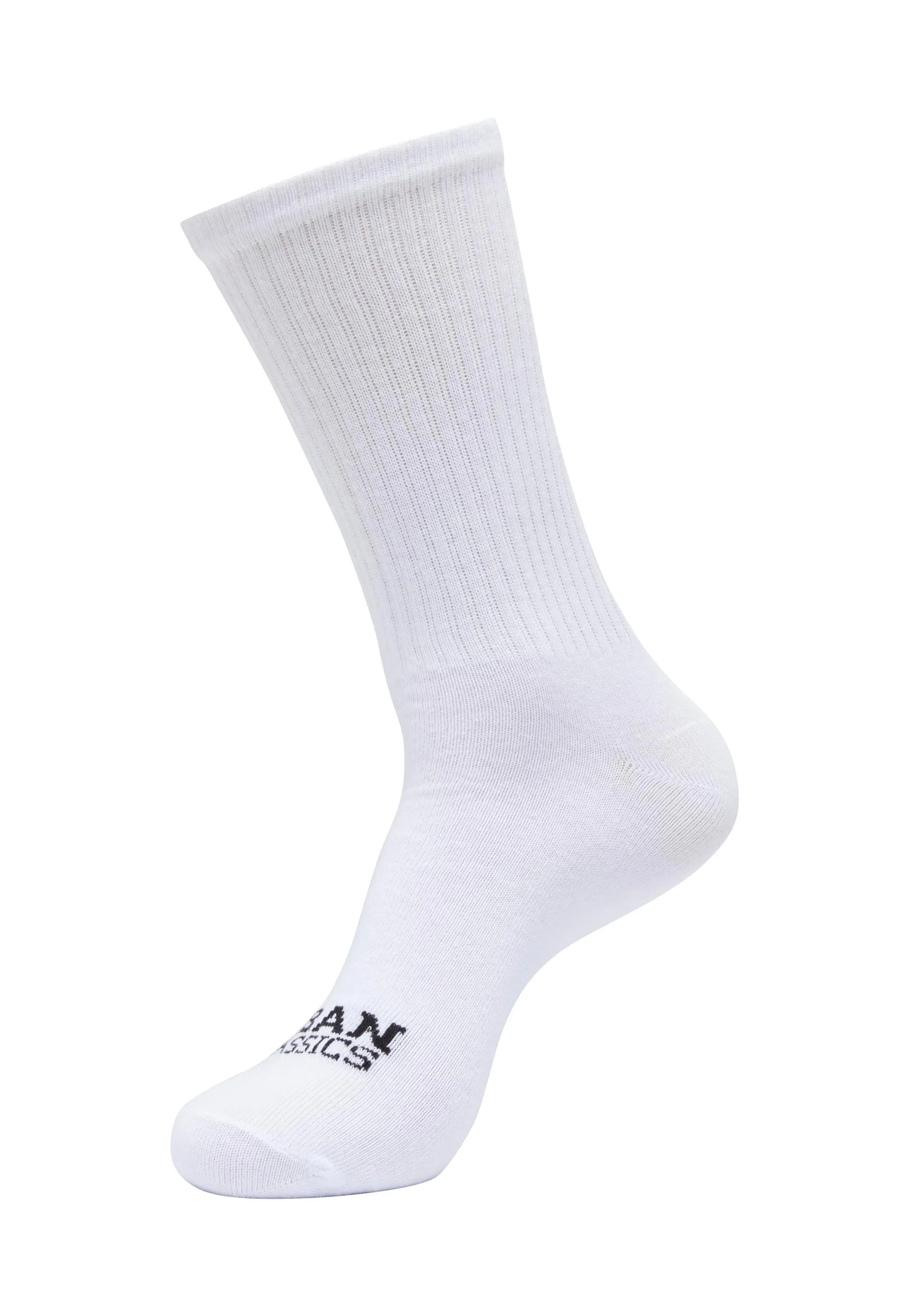 Urban Classics - Simple Flat Knit Pack Of 3 White/Black/Heathergrey - Socks