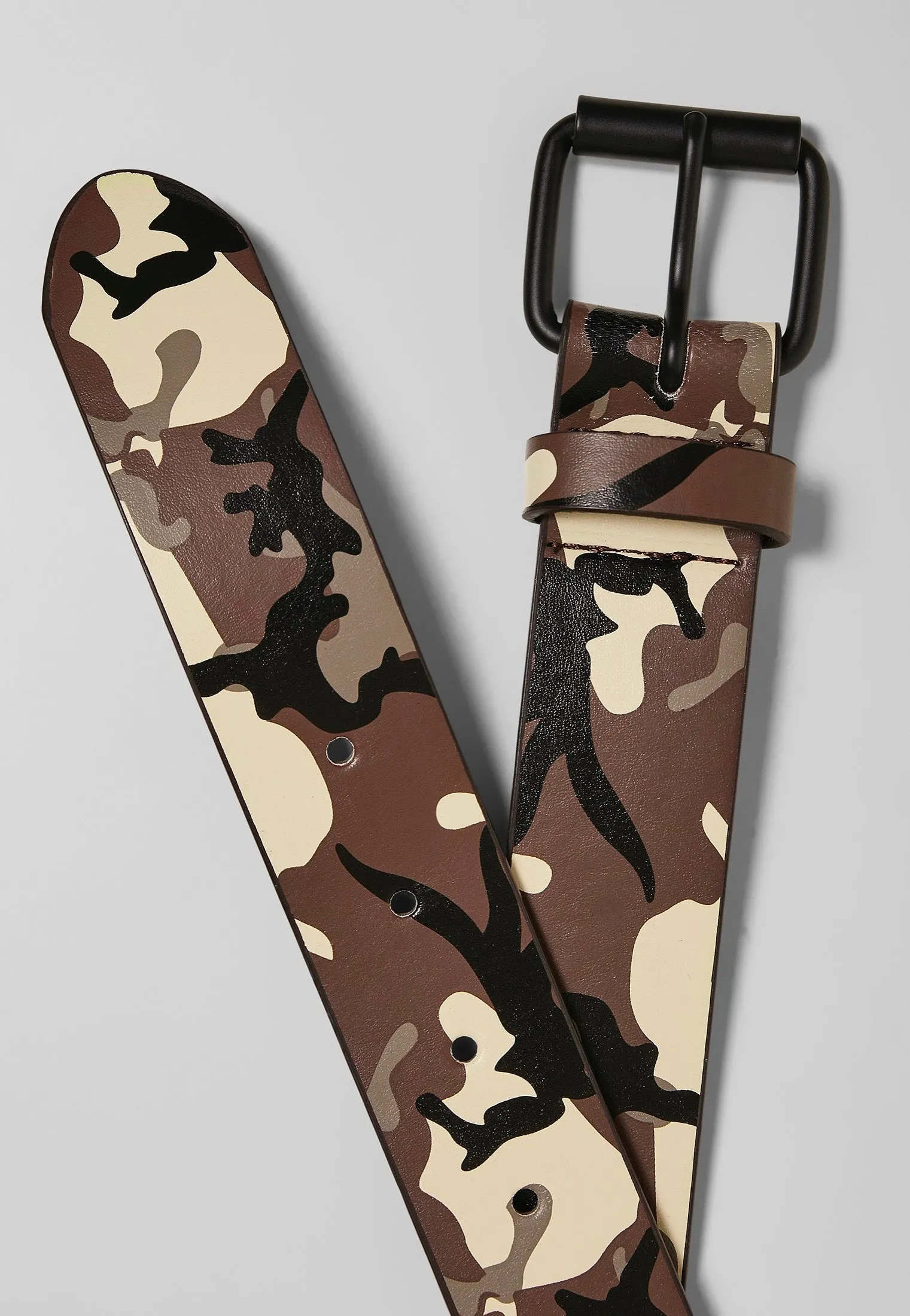Urban Classics - Synthetic Leather Camo Browncamo - Belt