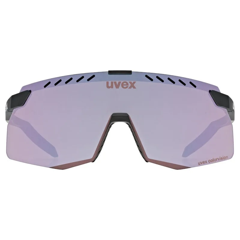 Uvex Pace Stage S CV goggles - Black Matt Mirror pink