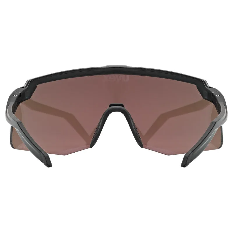 Uvex Pace Stage S CV goggles - Black Matt Mirror pink