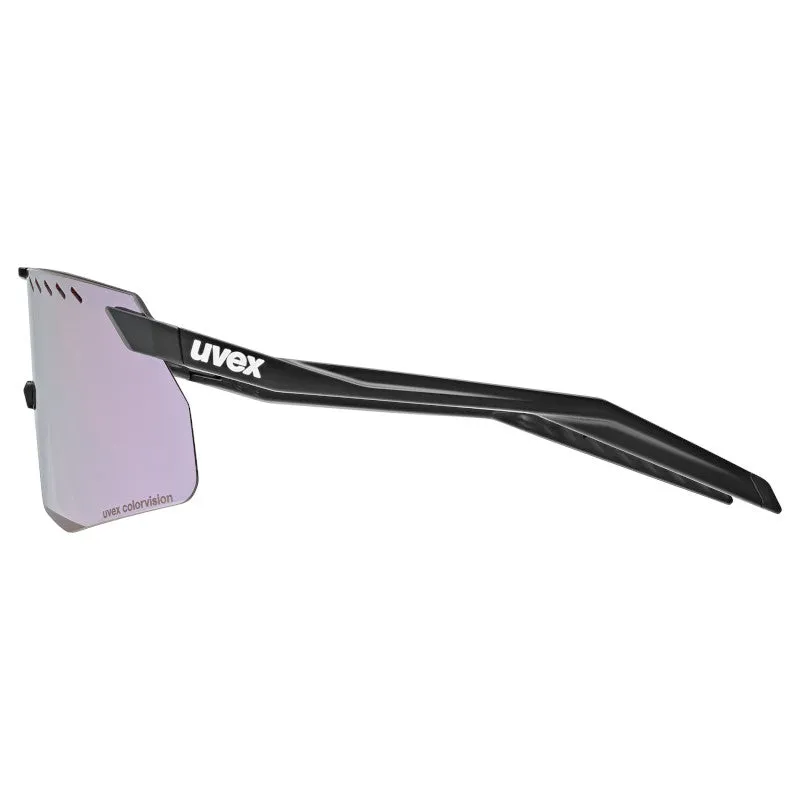 Uvex Pace Stage S CV goggles - Black Matt Mirror pink