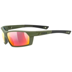 Uvex Sportstyle 225 sunglasses - Black blue mirror red