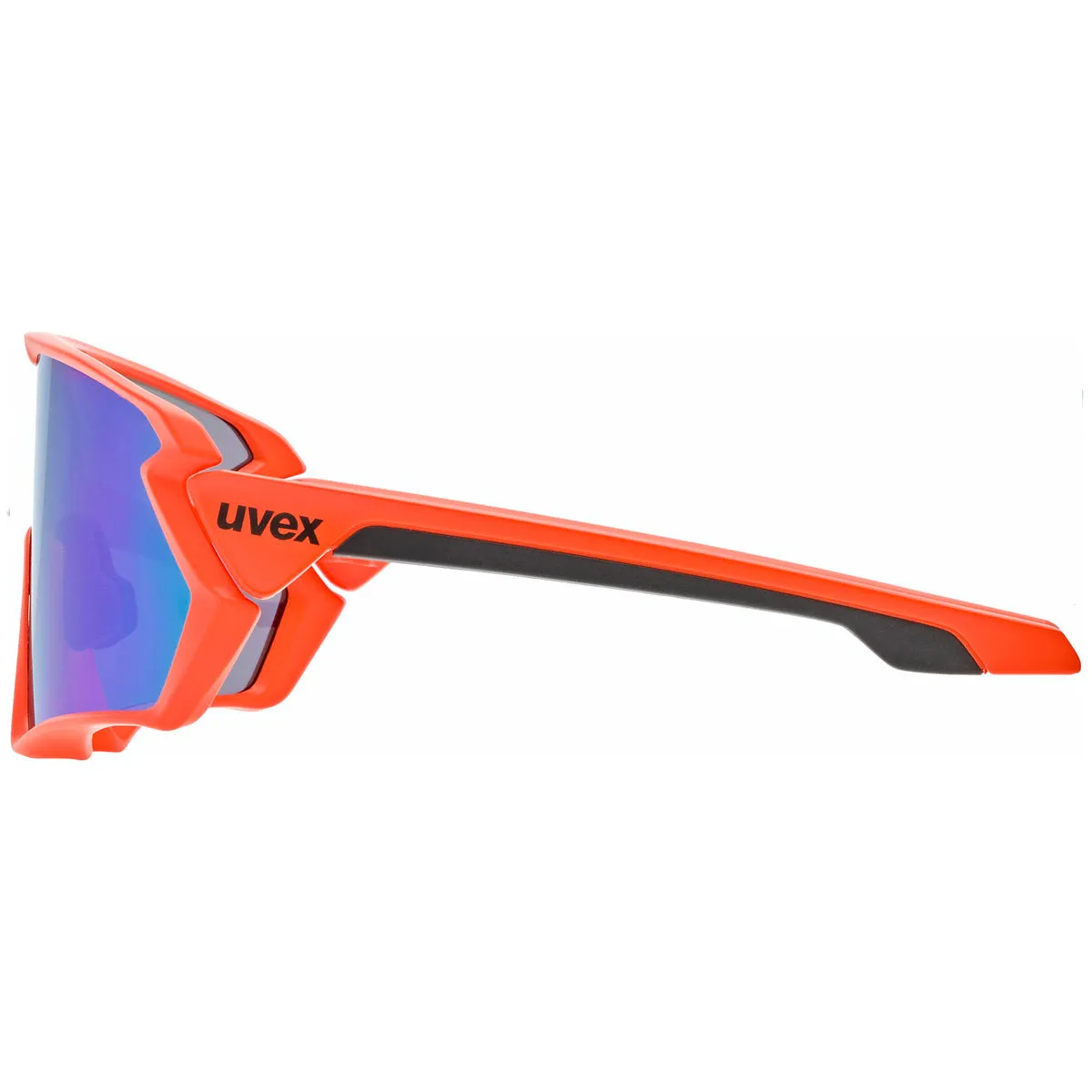 Uvex Sportstyle 231 glasses - Orange matt Mirror green