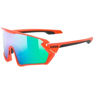 Uvex Sportstyle 231 glasses - Orange matt Mirror green