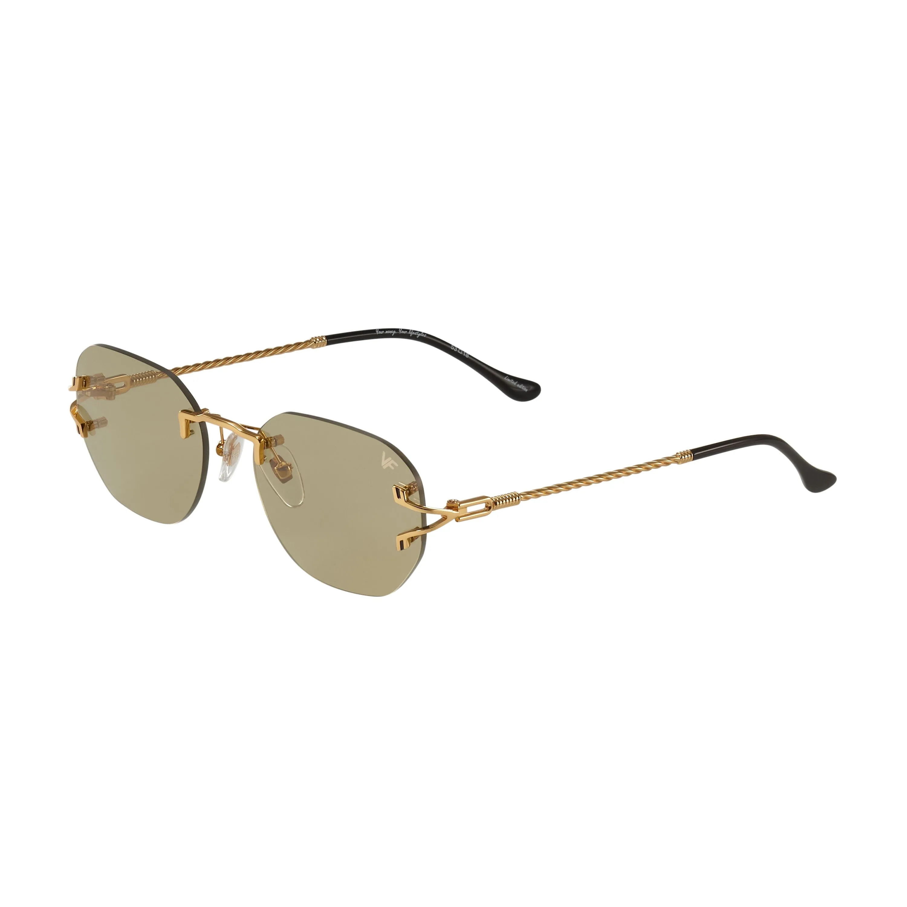 V-Decor Rimless Drill Mount 24KT Gold