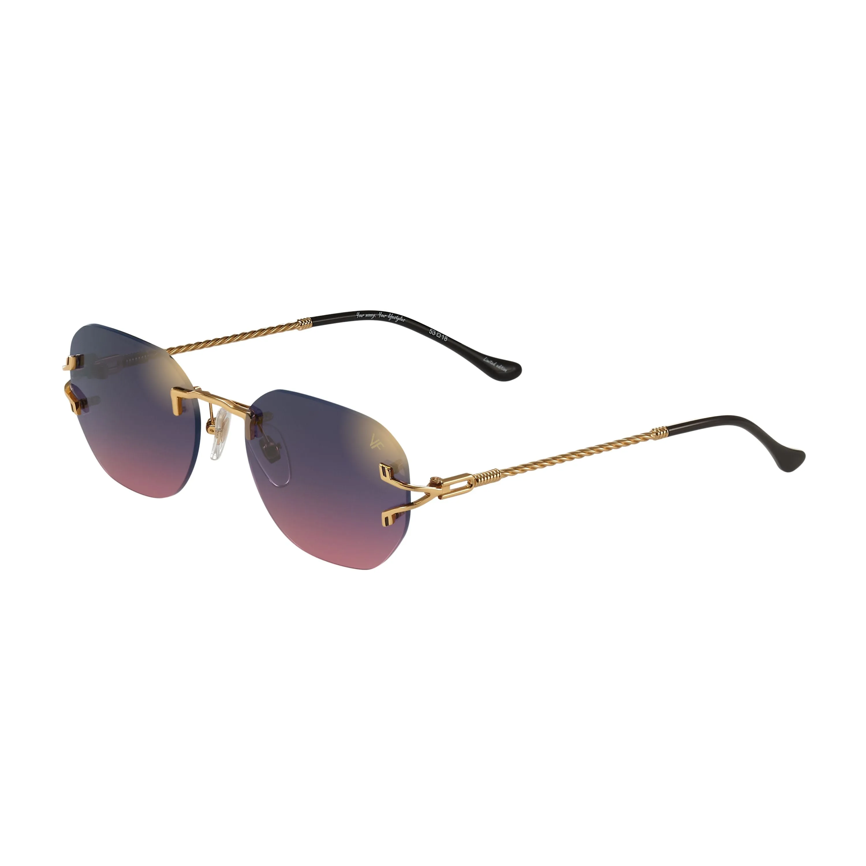 V-Decor Rimless Drill Mount 24KT Gold