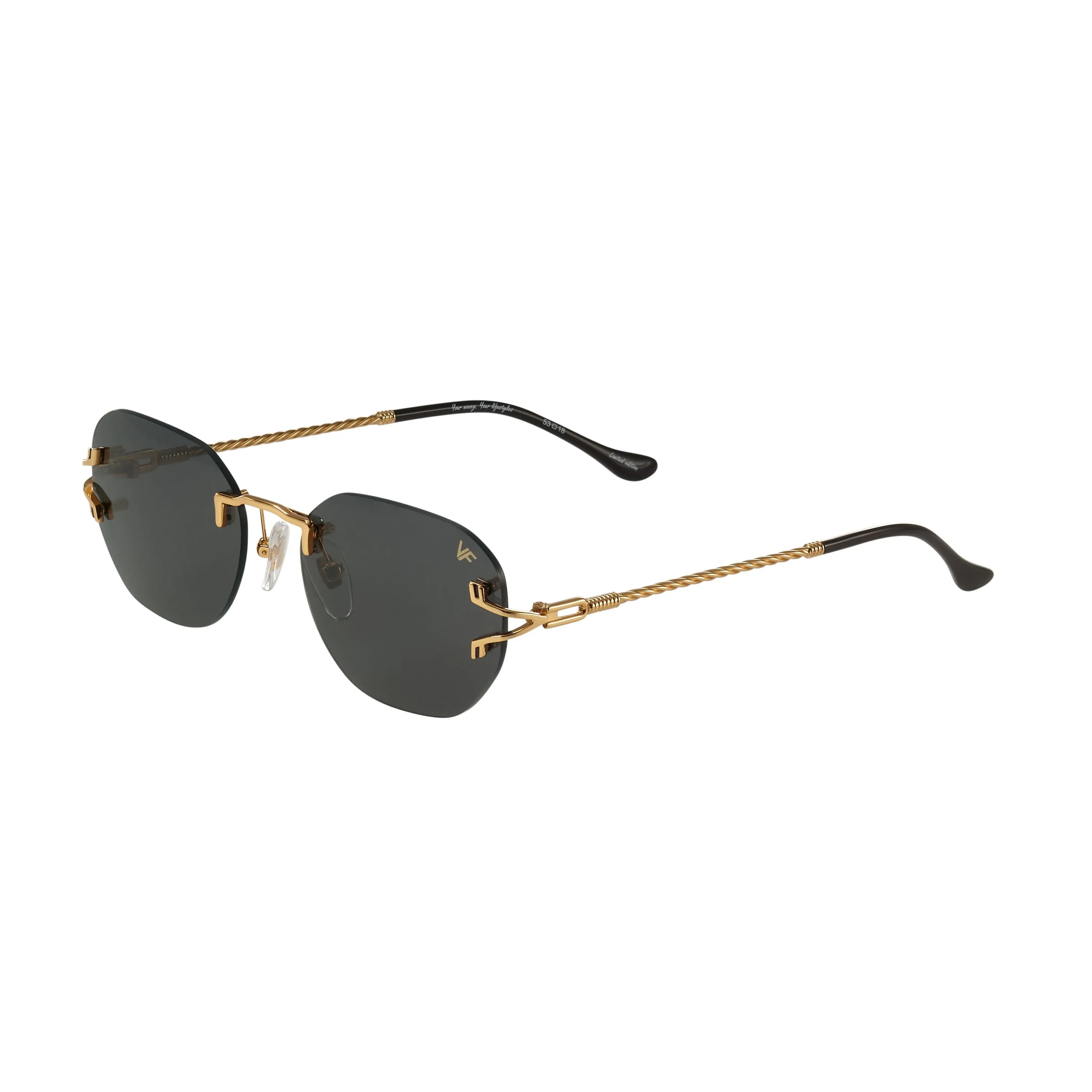 V-Decor Rimless Drill Mount 24KT Gold