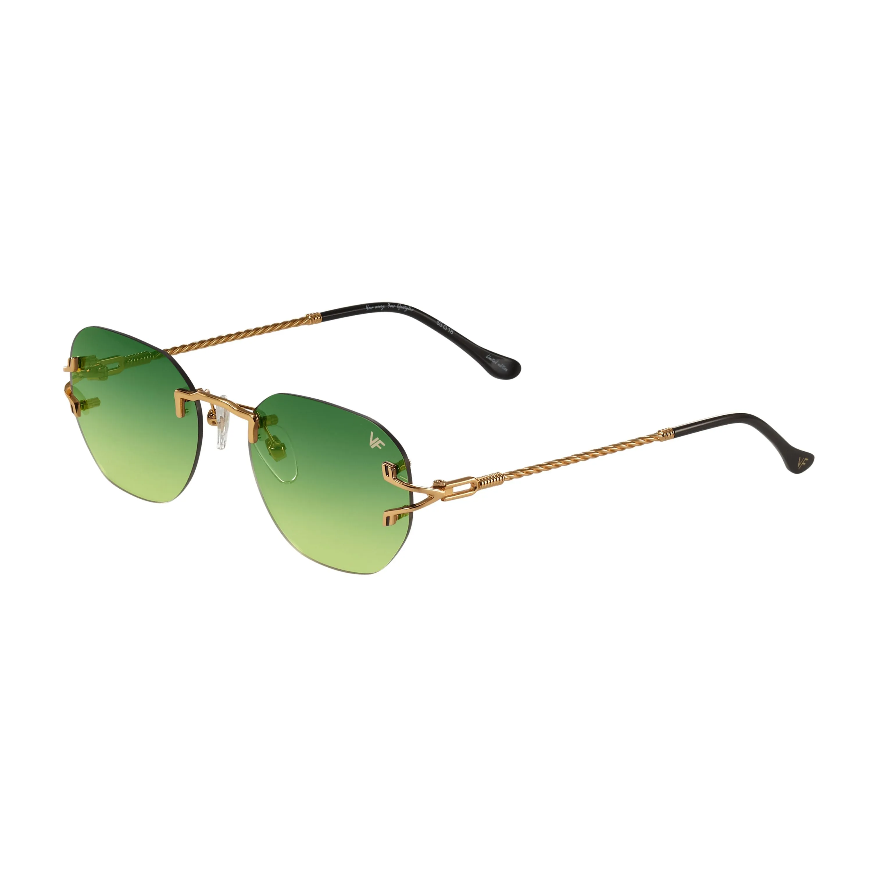 V-Decor Rimless Drill Mount 24KT Gold