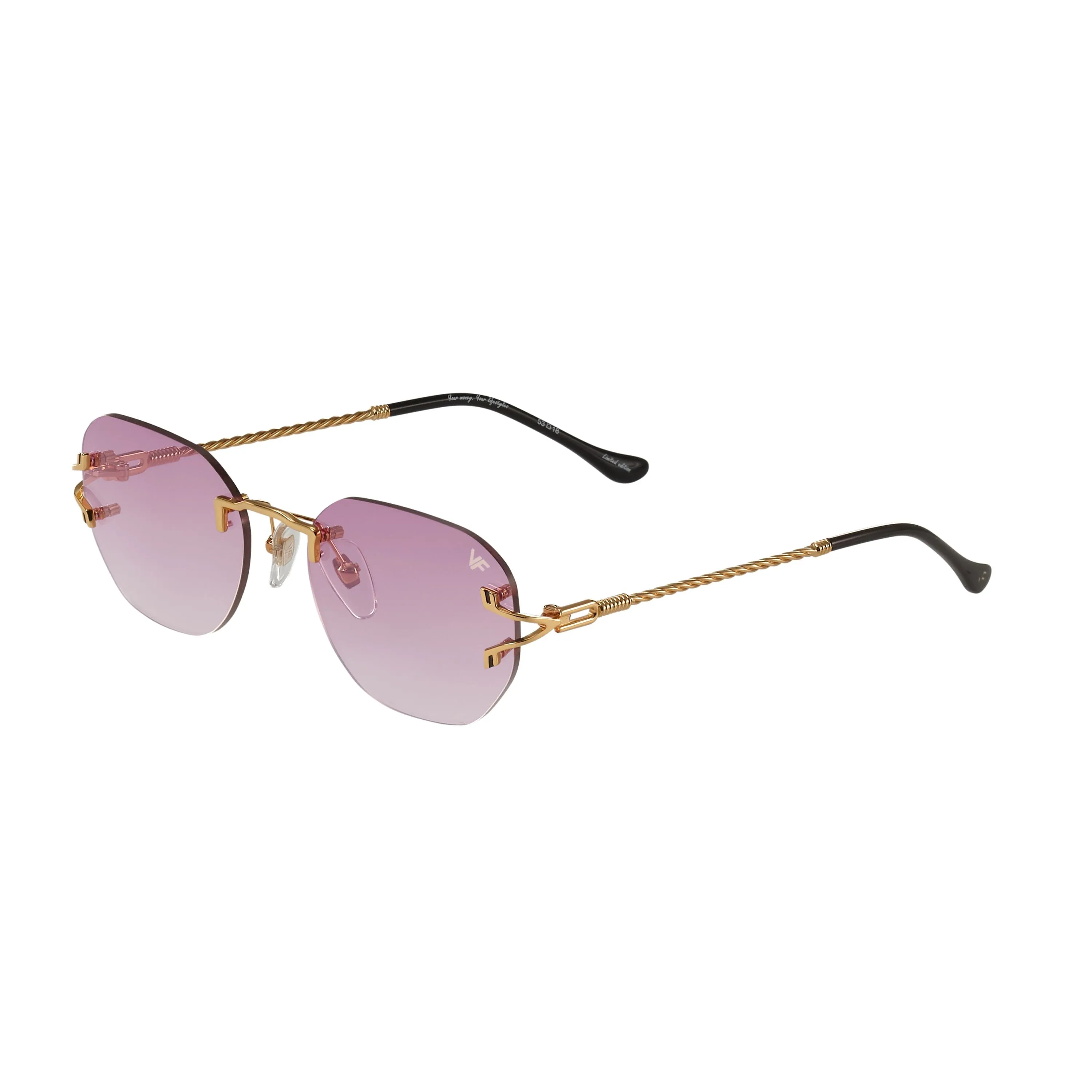 V-Decor Rimless Drill Mount 24KT Gold