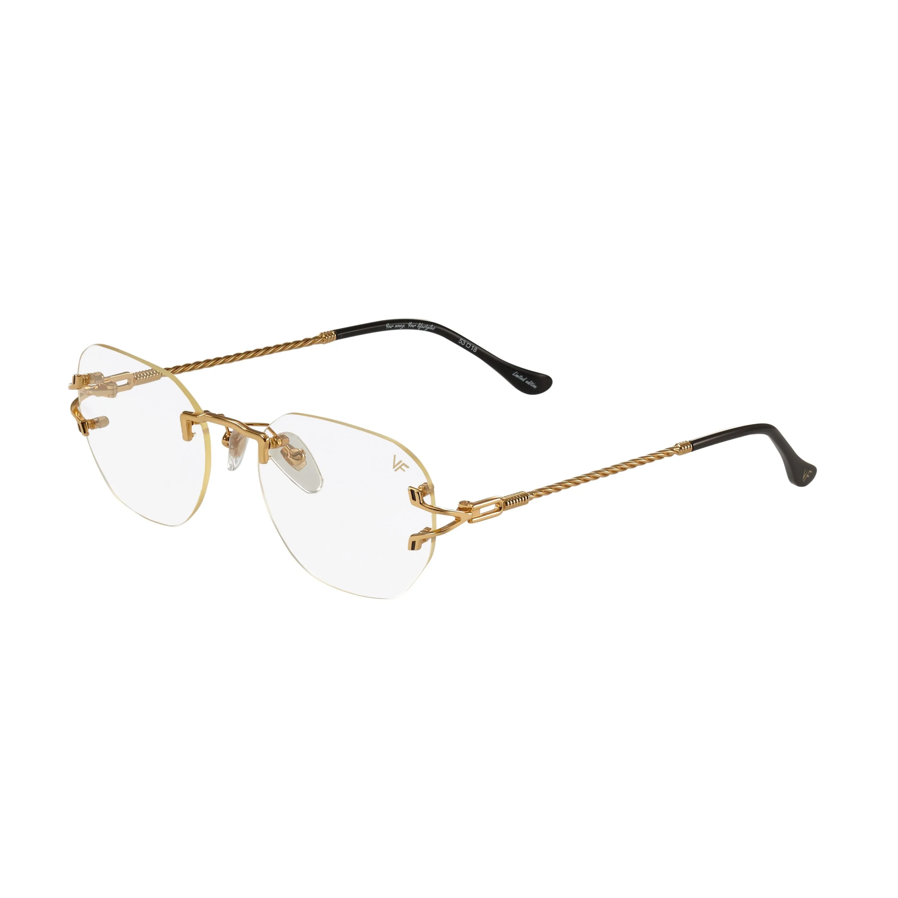 V-Decor Rimless Drill Mount 24KT Gold