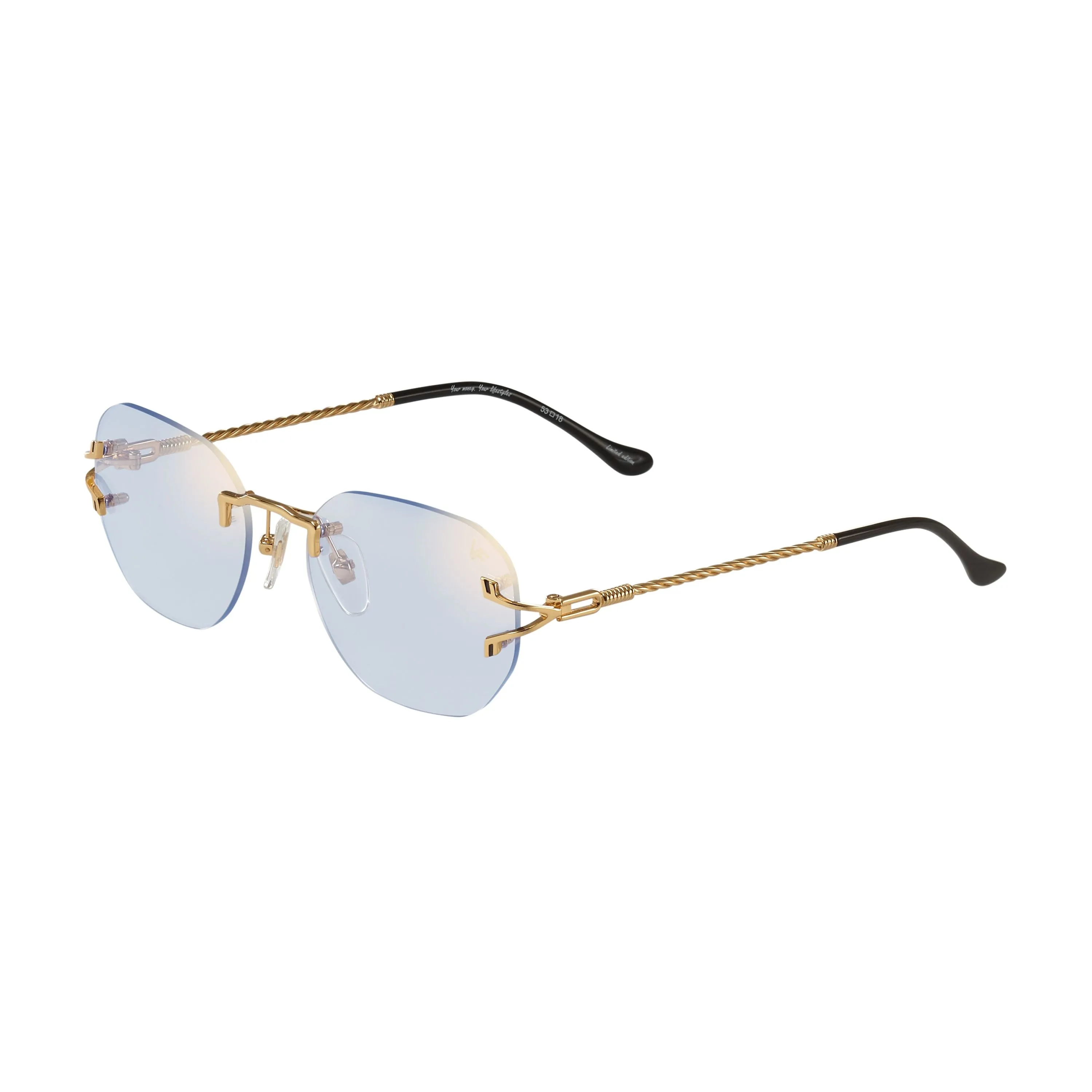 V-Decor Rimless Drill Mount 24KT Gold