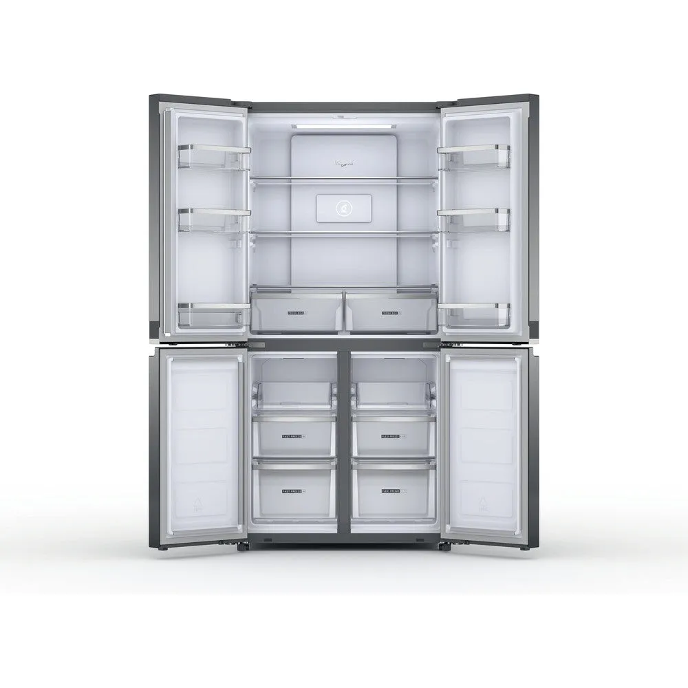 Whirlpool Fridge Free Standing 4 Doors 91Cm 677Lit Self Closing Doors S.Steel