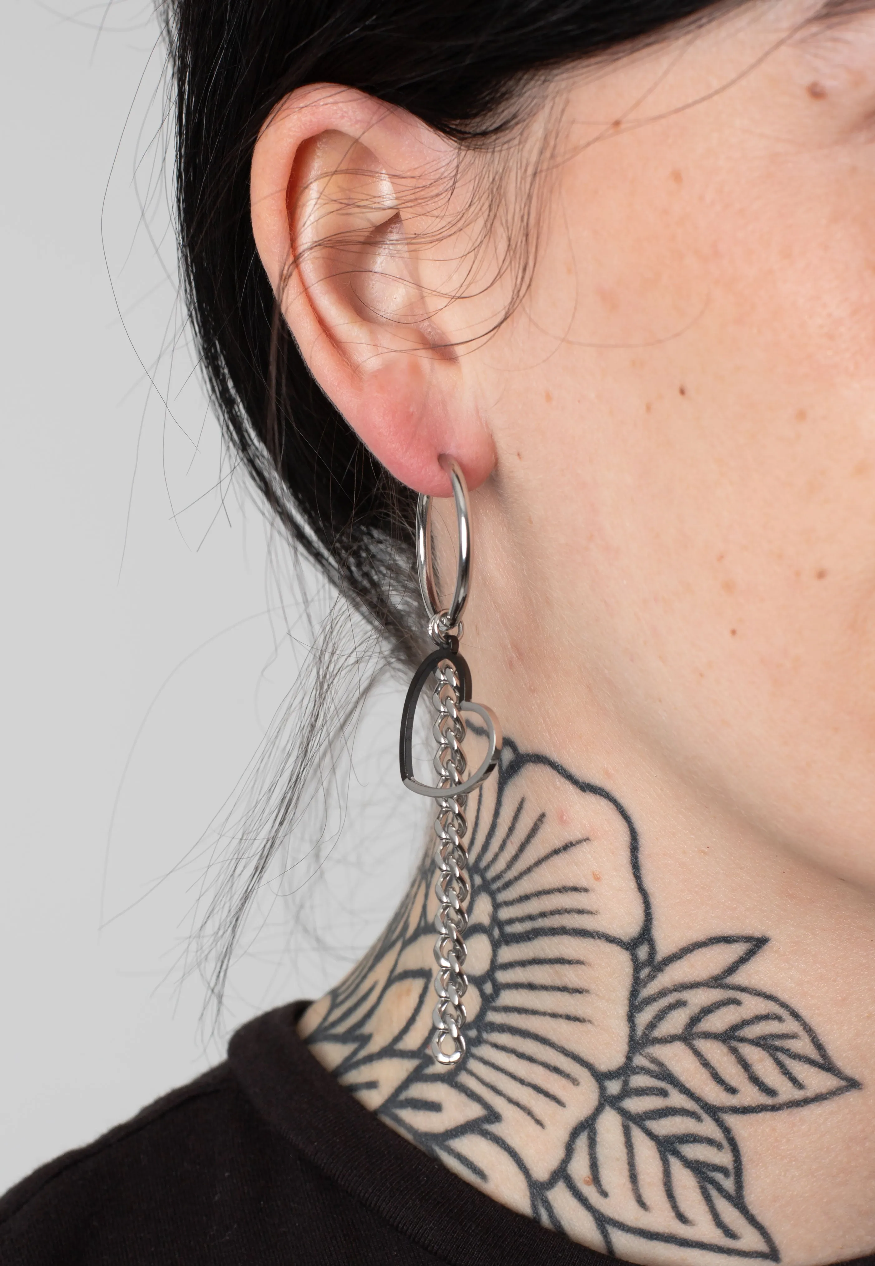 Wildcat - 2 Coloured Heart Silver - Earrings