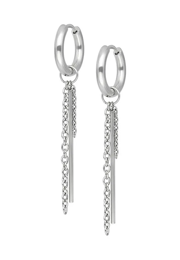 Wildcat - Little Bar Chain Silver - Earrings