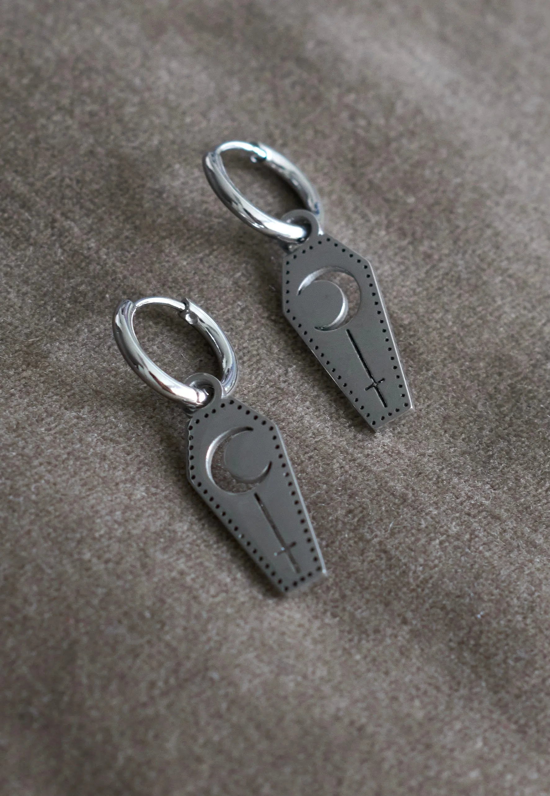 Wildcat - Little Moon Coffin Silver - Earrings
