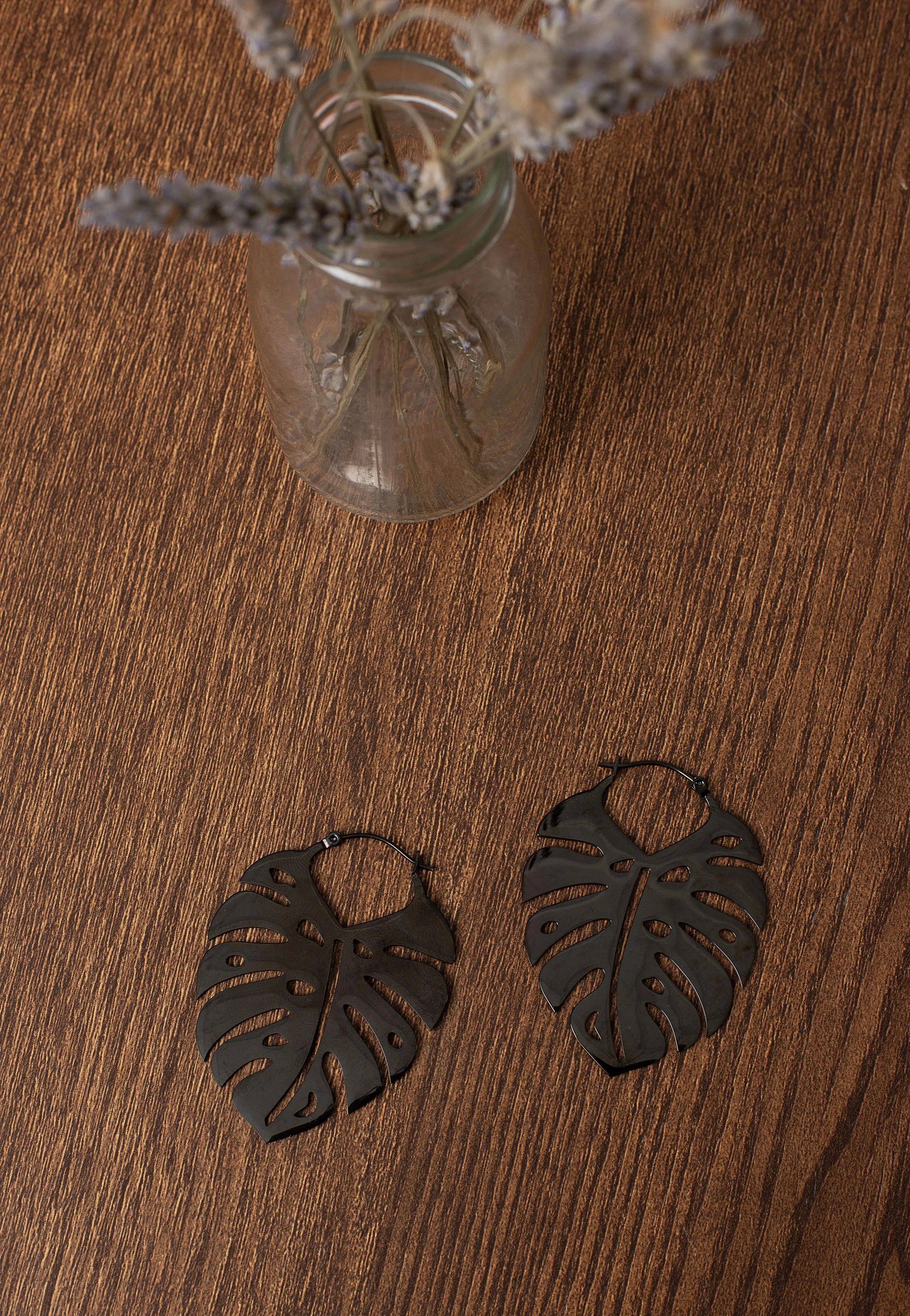 Wildcat - Monstera Leaf - Earrings