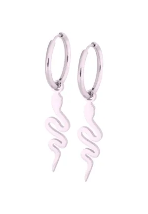 Wildcat - Snake Hoops (Pair) Silver - Earrings