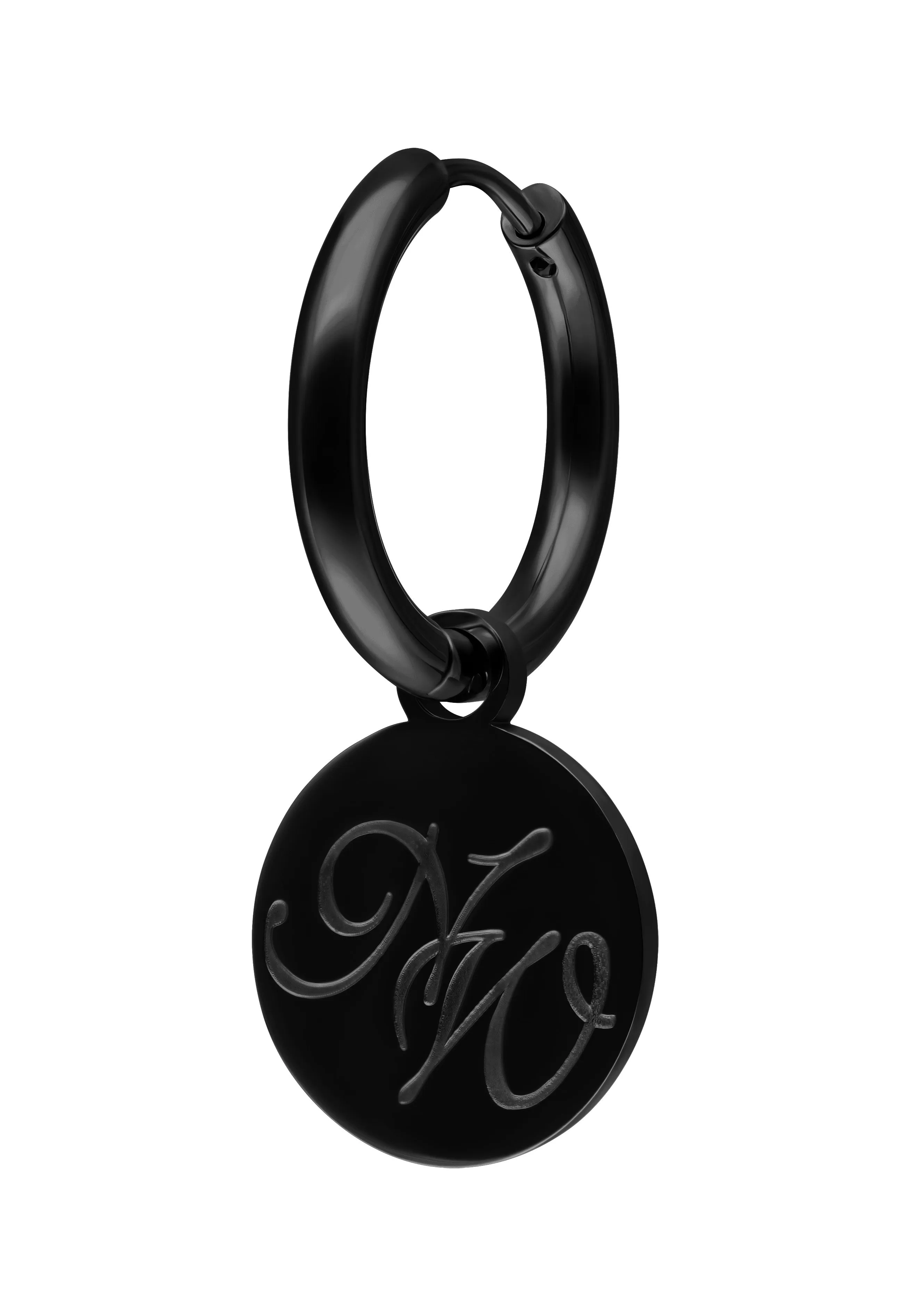Wildcat x Nightwish - Little Hoops Coin Log Black - Earrings