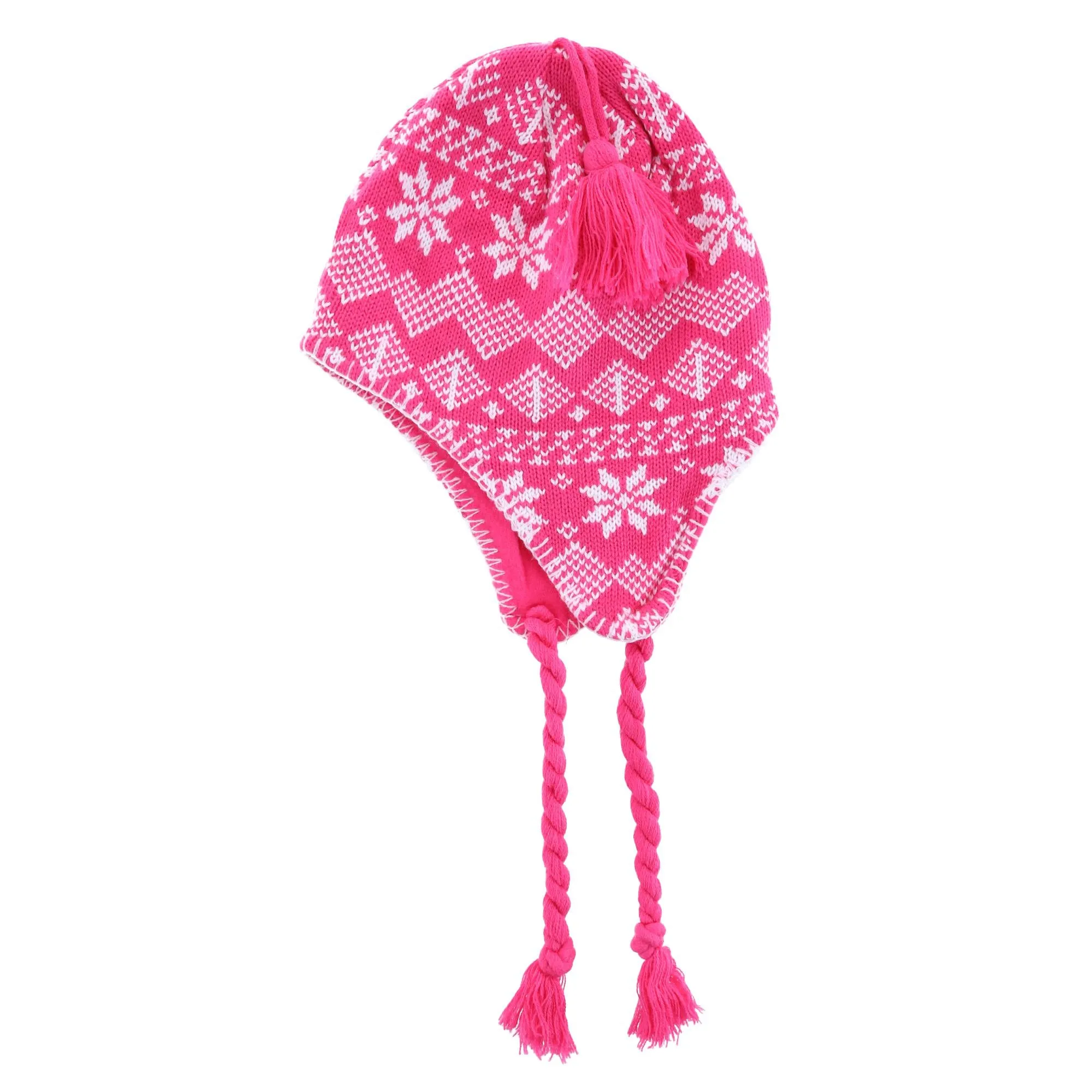 Women's Heavy Knit Winter Pattern Peruvian Hat