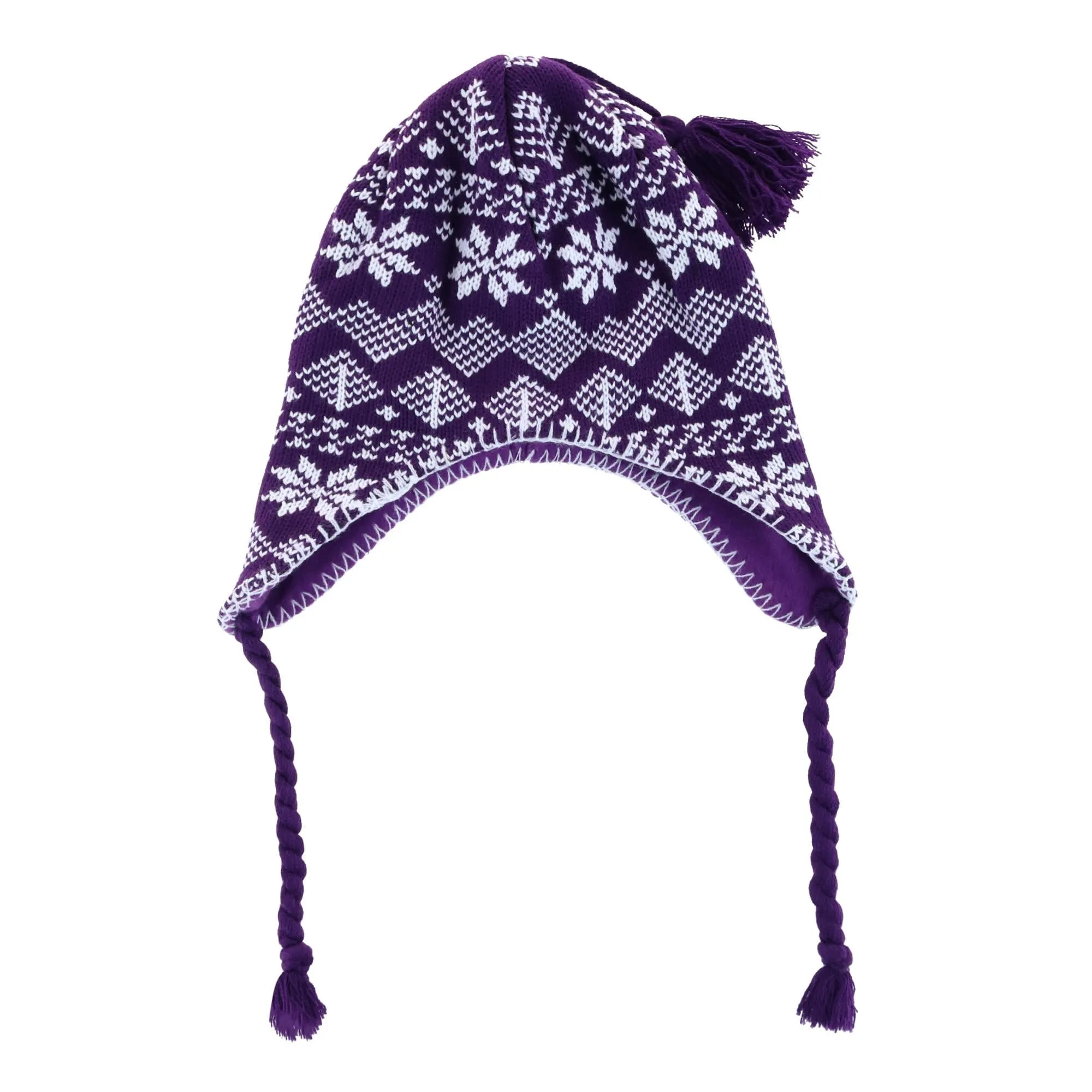 Women's Heavy Knit Winter Pattern Peruvian Hat