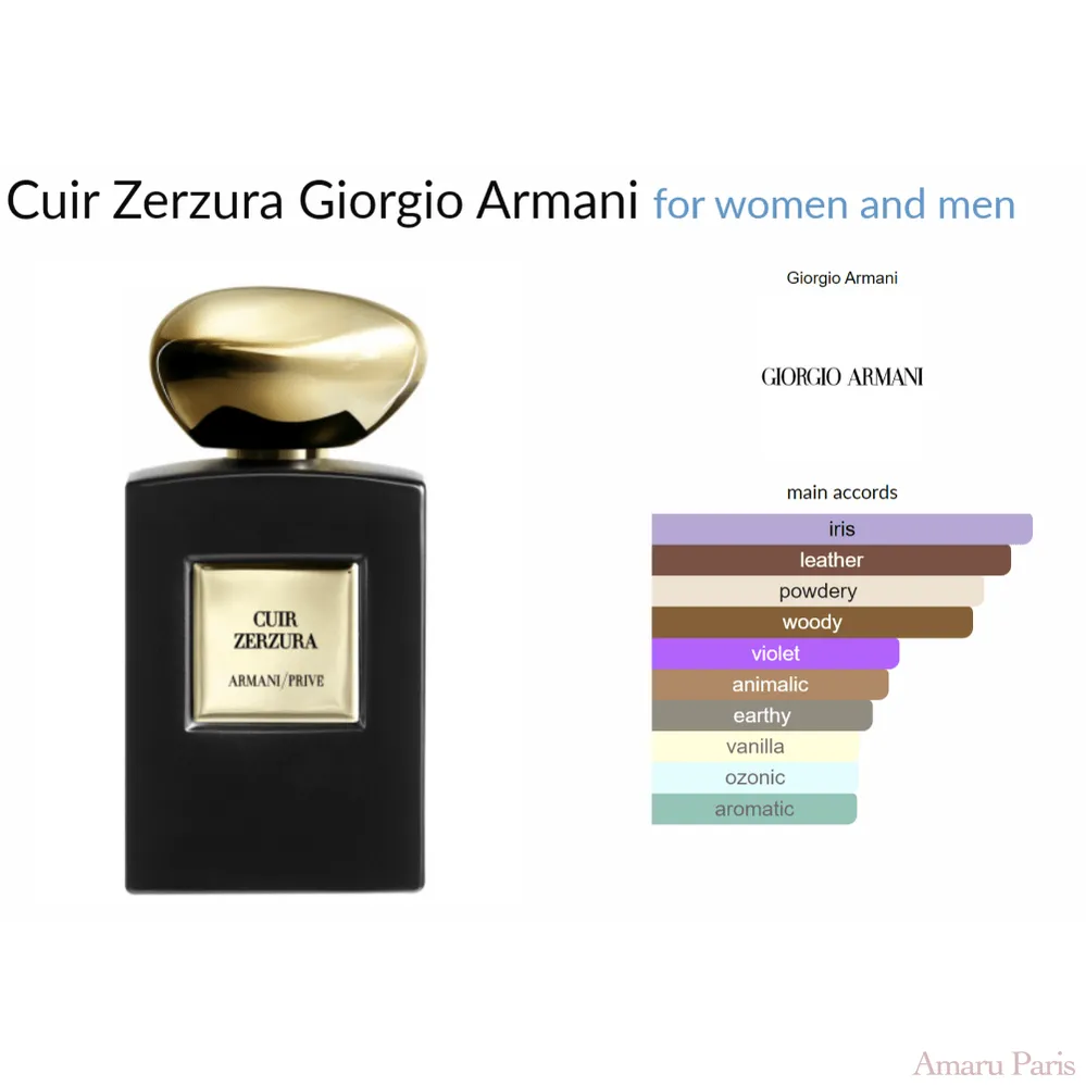 Zerzura leather Giorgio Armani for women and men